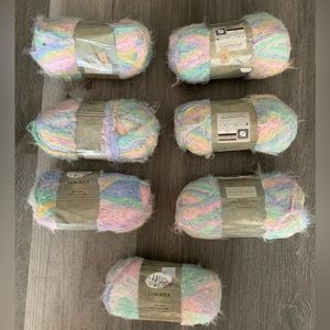 Yarn Bee Luscious Yarn- Party Mints - 7 skeins-